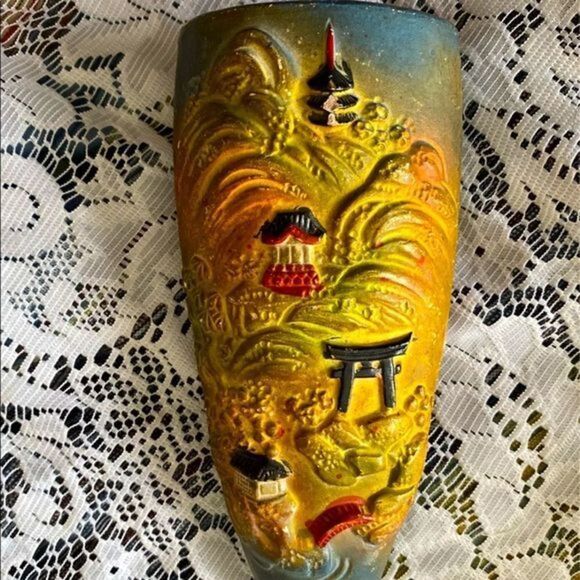 Handpainted ceramic Decor made in Japan - Picture 1 of 7